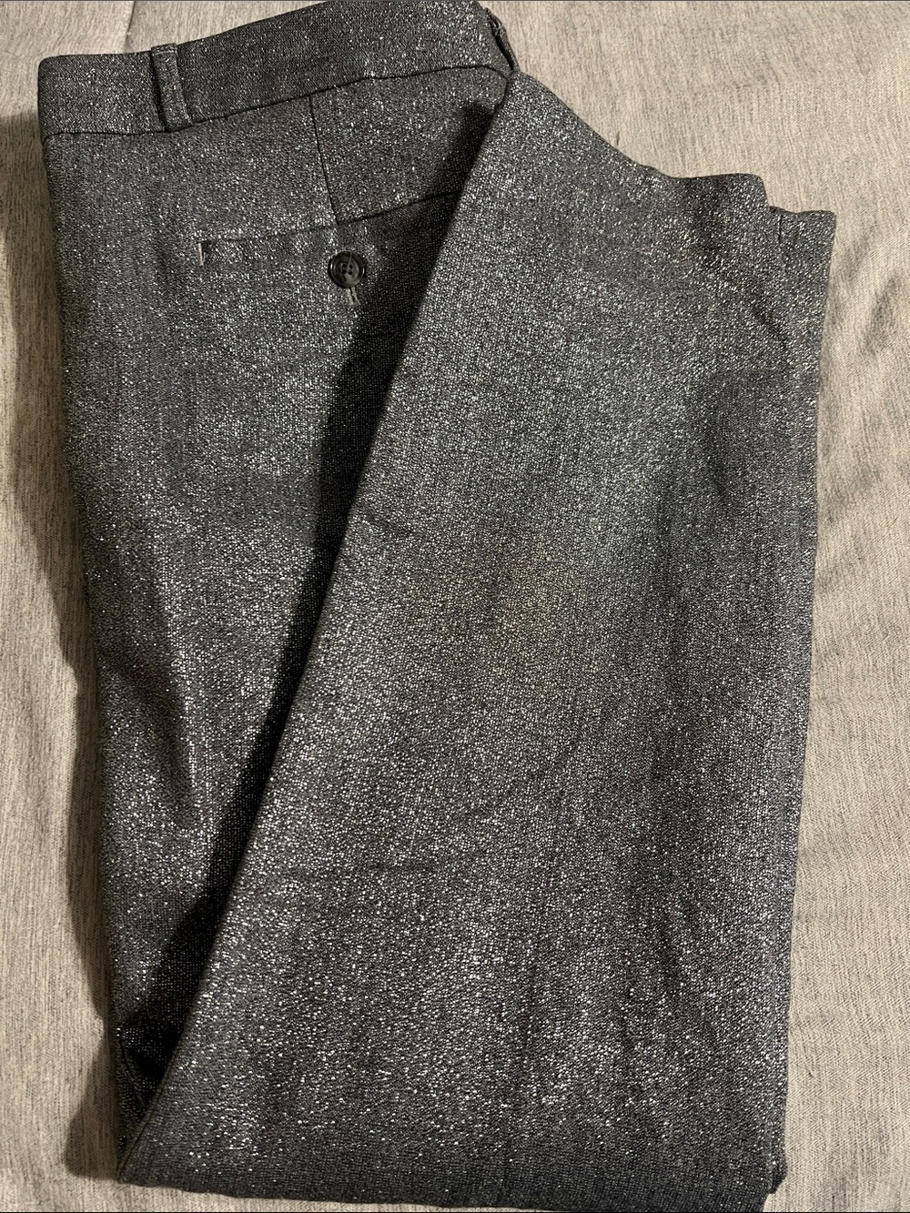 Banana Republic Silver Sparkle Ankle Pants